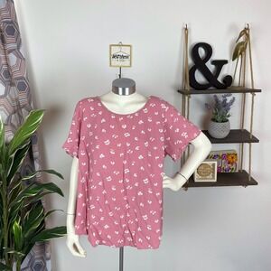 Torrid Pink Cherries Blouse